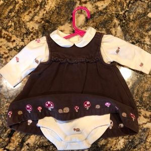 Gymboree dress and onesie 3-6 months
